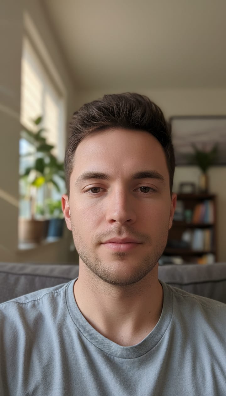 Beard & Bald — before