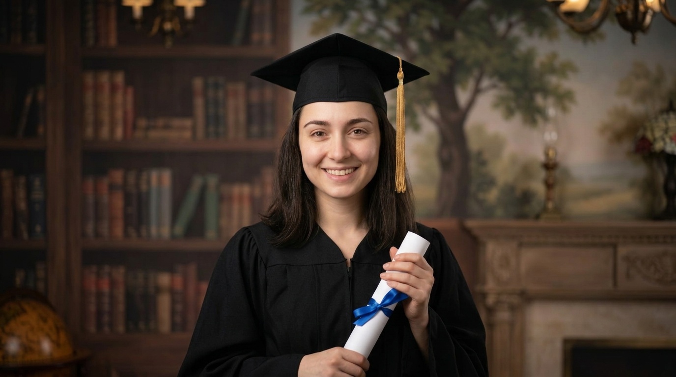 Uncrop / Expand applied to the Graduation Portrait result